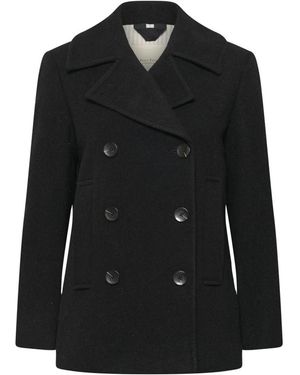 Part Two Klassische Schwarze Jacke Mit Smarten Knöpfen