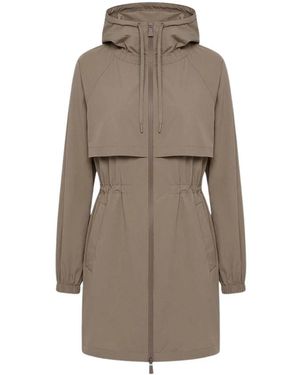 Herno Jassen ,Bruin ,Korte Parka - Naturel