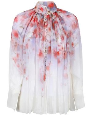 Zimmermann Diamond B Oversized Zip Hoodie - White