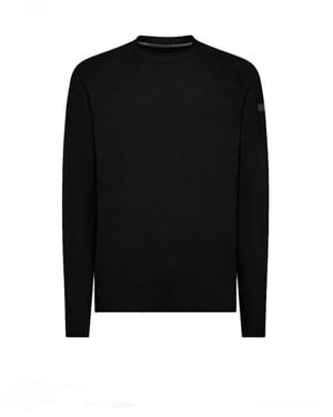 Rrd Maglione girocollo in velluto a maglia - Nero