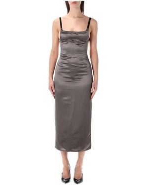 The Attico Midi Dresses - Grey