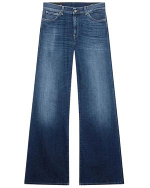 Dondup Jeans in denim classici per l'uso quotidiano - Blu