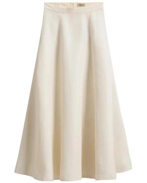 Woolrich Rokken ,Wit ,Linnen Maxi Rok - Naturel