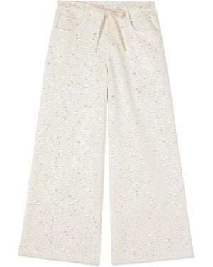 Oltre Wide Trousers - Blanco