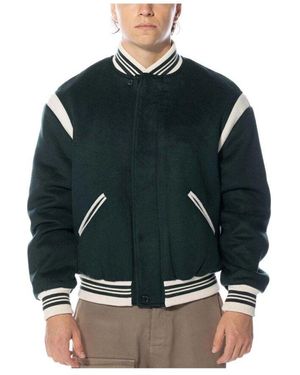 Pop Trading Co. Grüne Varsity Jacke Stilvoll Bequem