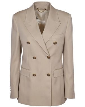 Golden Goose Doppelreihiger wollblazer - Natur