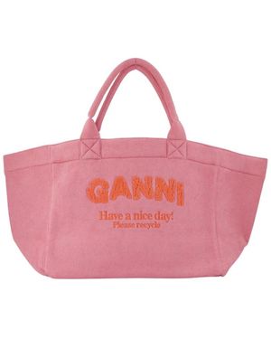 Ganni Shopping Bags - Pink