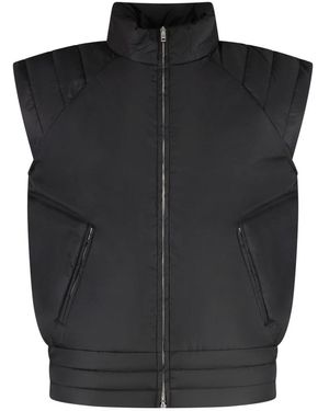 Random Identities Jassen ,Zwart ,Nylon Nylon Vest Met Zijzakken Met Rits