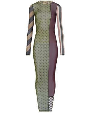 Jean Paul Gaultier Maxi Jurk - Groen