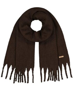 Barts Accessoires ,Bruin ,Polyester Fyone Sjaal - Zwart
