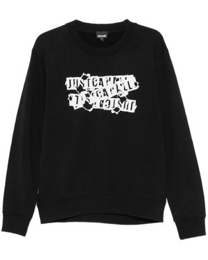 Just Cavalli Hoodies & Sweatvesten ,Zwart ,900 Sweatshirt