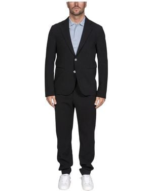 Emporio Armani Single Breasted Suits - Black