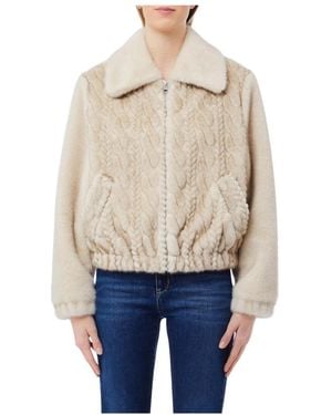 Liu Jo Faux Fur & Shearling Jackets - Natural