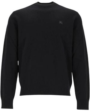 Burberry Round-Neck Knitwear - Negro