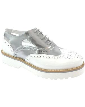 Hogan Lace-Up Boots - White