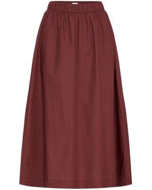 Ichi Rokken ,Rood ,Falda Midi Minimalista