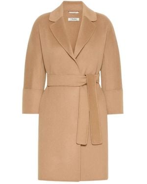 Max Mara Korte Dubbelzijdig Woljasje - Naturel