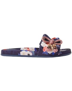 Fendi Schoenen ,Veelkleurig ,Flats - Blauw
