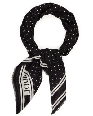 Joop! Contrast Dot Scarf - Schwarz