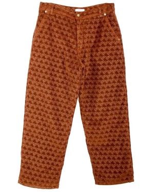 ERL Straight Pants - Brown