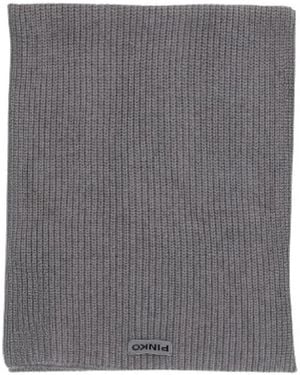 Pinko Slovenia Schal Half English - Grau