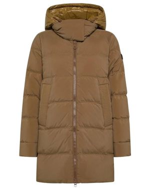 Peuterey Jassen ,Bruin ,Unix Ml Bmat Piumino Con Cappuccio