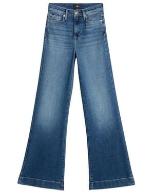 7 For All Mankind Flared Jeans - Azul