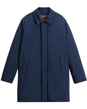Woolrich Single-Breasted Coats - Azul
