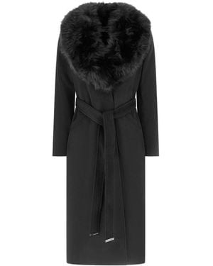 Michael Kors Belted Coats - Negro