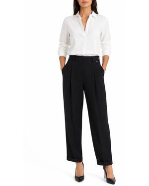 Dixie Cropped Trousers - Negro