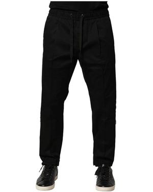 Dolce & Gabbana Cotton Jogging Trousers - Black