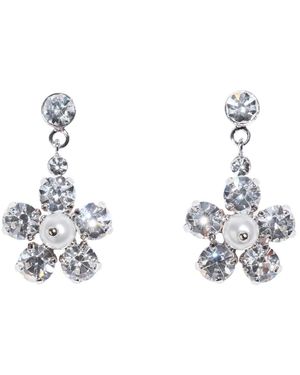 Simone Rocha Accessoires ,Wit ,Earrings - Metallic