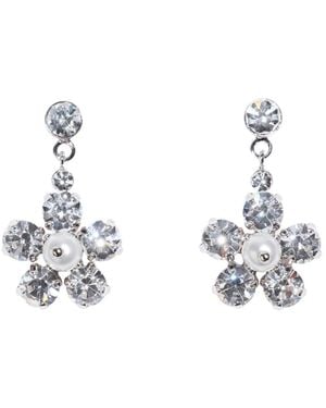 Simone Rocha Accessoires ,Wit ,Earrings - Metallic