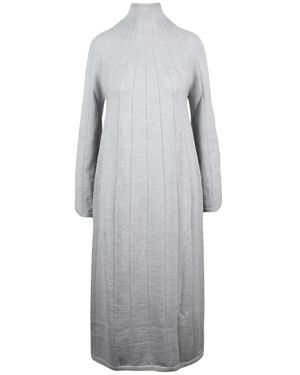 Max Mara Strickkleid Lang - Grau