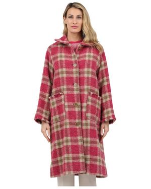 ROSSO35 Single-Breasted Coats - Rouge