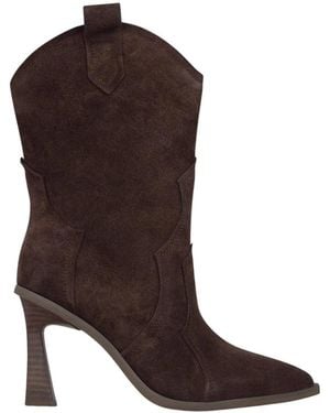 Alma En Pena. Cowboy & Biker Boots - Brown