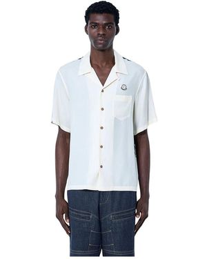 Moncler Short Sleeve Shirts - Bleu