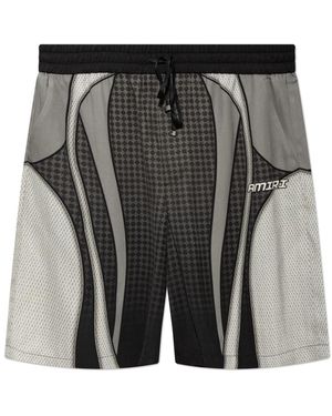 Amiri Korte Broeken ,Grijs ,Sport Panel Short