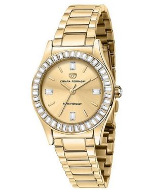 Chiara Ferragni Ladies Watch Quartz Stainless Steel - Metallic