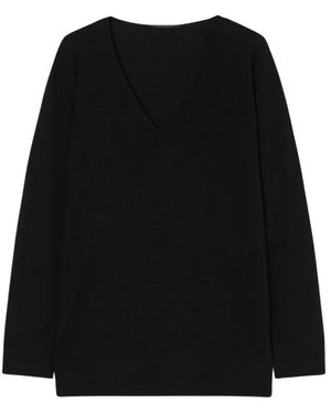 Marina Rinaldi V-Neck Knitwear - Noir