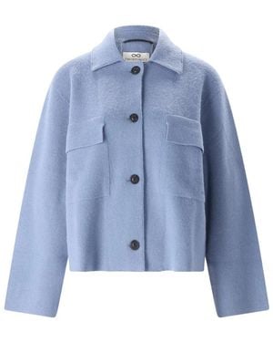 SMINFINITY Relaxed Kasjmier-Mix Cardigan - Blauw