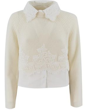 Ermanno Scervino Cashmere Knitwear - Blanc