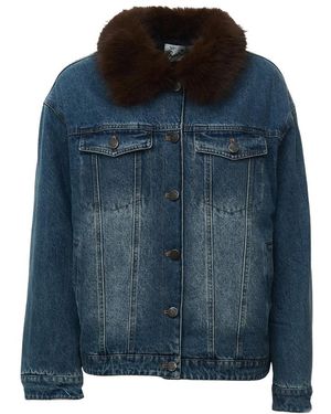 MC2 Saint Barth Jassen ,Blauw ,Denim Denim Jacket
