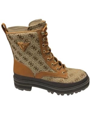 Guess Lace-Up Boots - Brown