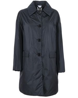 Aspesi Jassen ,Blauw ,Leer Cappotto Teena