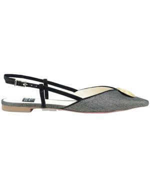 Dotz Swahili Slingback Mit Goldstoffdetail - Grün