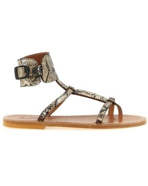 K. Jacques Schoenen ,Veelkleurig ,Leer Caravelle Sandalen - Bruin
