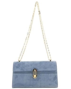 SAVETTE Tassen ,Blauw ,Leer Chain Symmetry Pochette
