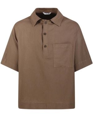Hevò Short Sleeve Shirts - Brown