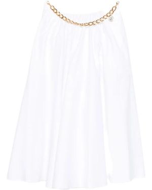 Elisabetta Franchi Midi Skirts - White